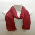 Designer Half Net Stole- Red